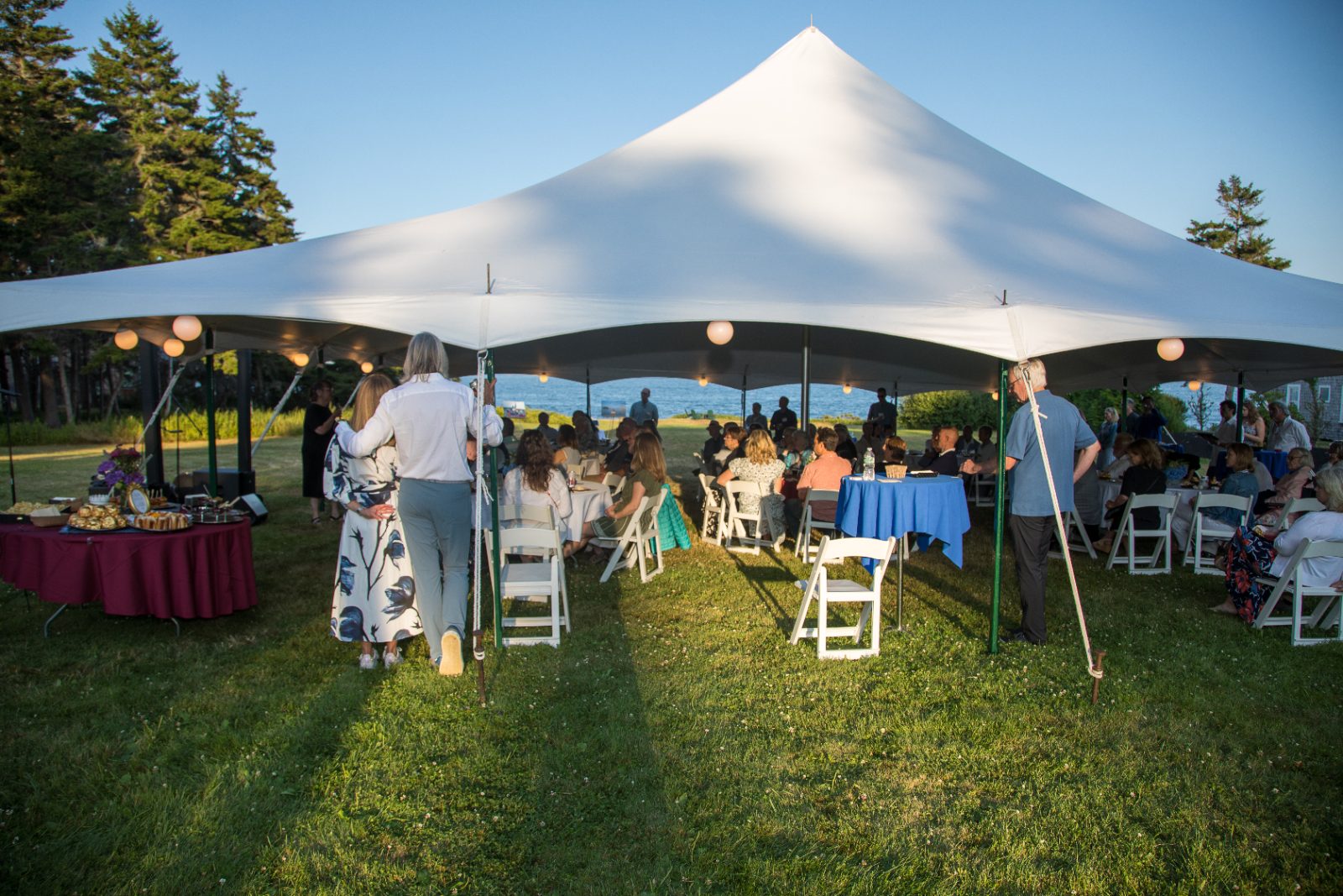 Friends, neighbors and partner organizations celebrating a night of fun and philanthropy at the first annual Gather for Good event.